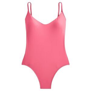 NWT J. Crew Scoop Neck One Piece Barbie Pink Full Coverage Swimsuit Size 22